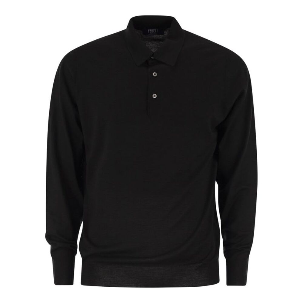 Fedeli Men Virgin Wool Polo Shirt